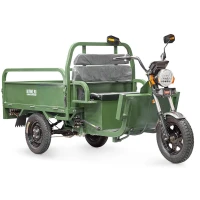 Грузовой электротрицикл Rutrike Партнёр 1500 48V1200W Зеленый